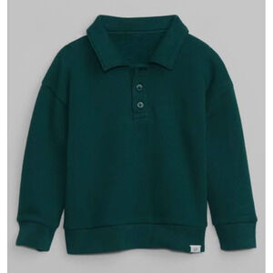 Baby Gap June Bug Green Polo Sweatshirt Sz 12-18 mo